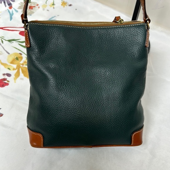 Dooney & Bourke Green and Brown Shoulder Bag with Leather Accents - Picture 4 of 16